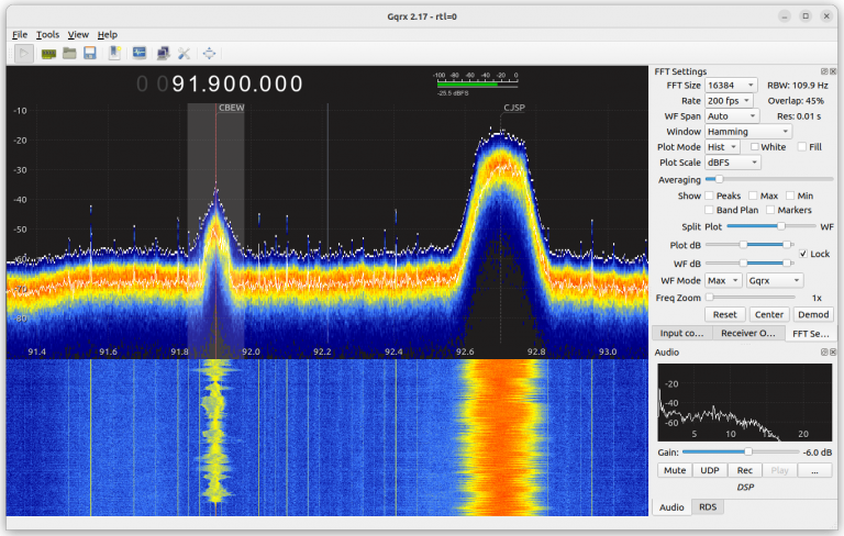 Gqrx screenshot